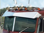 Old School Bow-Tie Blind Mount Visor for Peterbilt 359