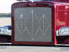 3 Diamond Pattern Punched Grille Insert w/ Small 1/4
