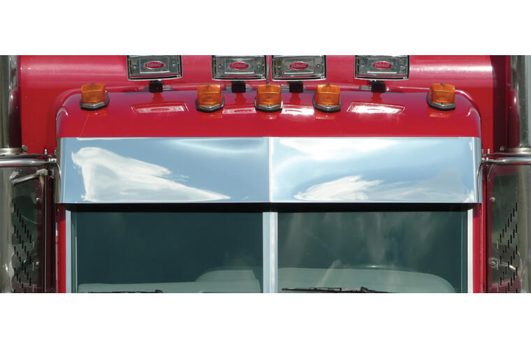 10.5 inch Blind Mount Darwin Visor for Peterbilt Ultracab and Flat Top