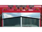 10.5 inch Blind Mount Darwin Un-Tie Visor for Peterbilt Ultracab and Flat Top