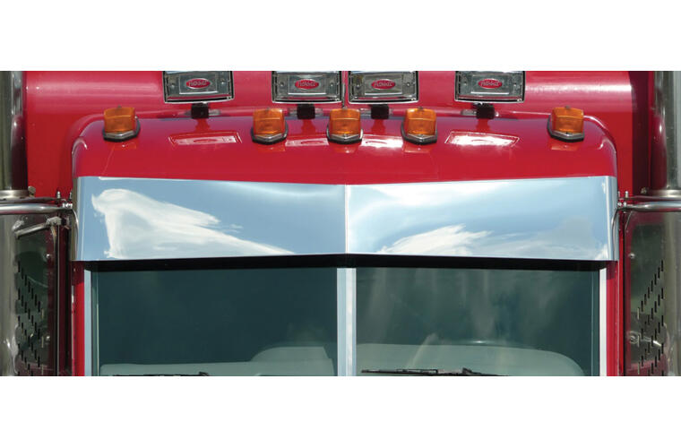 Blind Mount Darwin Bow-Tie Visor for Peterbilt Ultracab and Flat Top