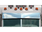 Blind Mount Darwin Bow-Tie Visor for Peterbilt Ultracab and Flat Top