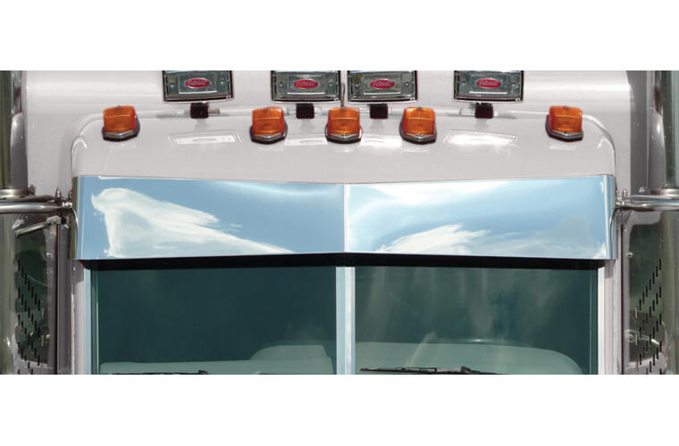 Blind Mount Darwin Bow-Tie Visor for Peterbilt Ultracab and Flat Top