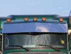 Blind Mount 13 inch Drop Visor for Peterbilt Ultracab and Flat Top