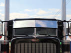 Post Mount Darwin 11 inch Drop Visor for Peterbilt Ultracab and Flat Top