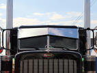 Post Mount Darwin Un-Tie Drop Visor for Peterbilt Ultracab and Flat Top