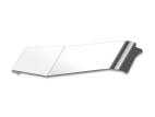 Challenger 11 inch-13 inch V-Drop Post Mount Visor for Peterbilt