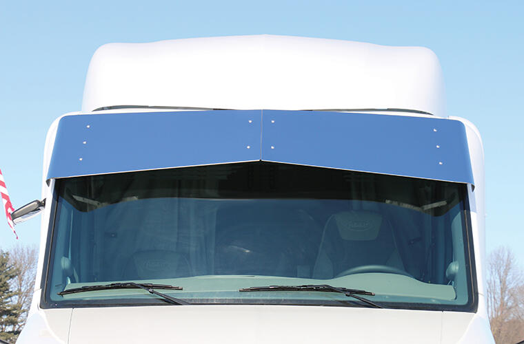 15.5 inch Un-Tie Drop Visor for Peterbilt 567 / 579 Mid or High Roof
