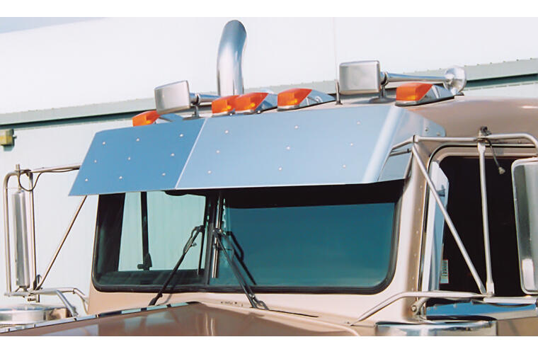 12 inch Drop Visor for flat windshield trucks (1999-2005)