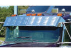 13 inch Louvered Drop Visor for curved windshield trucks with 3 factory brackets