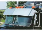 13 inch Drop Visor for curved windshield trucks with 3 factory brackets