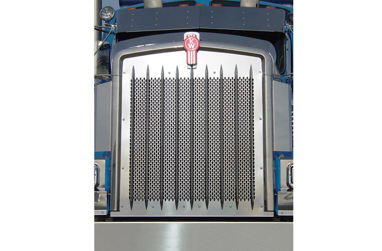Punched Grille Insert with Key Holes