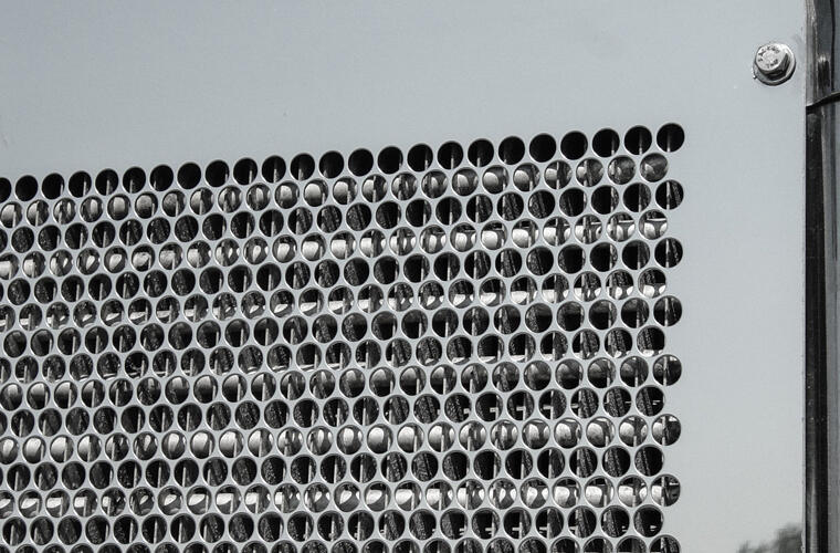 Punched Grille Insert with Key Holes