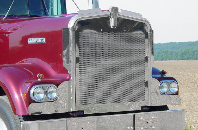 Punched Grille Insert with Key Holes