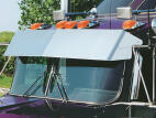 Blind Mount 13 inch Drop Visor for curved windshield trucks