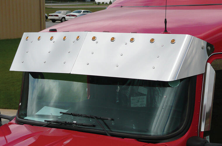 13 inch Drop Visor with (10) Bulls-eye LEDs and Bezels