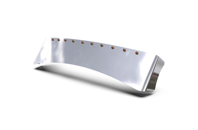 Aero Visor with (10) Amber/Amber Button Lights and Bezels (304)