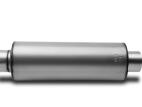 33 inch long, 9 inch diameter muffler with 5 inch in/out diameters