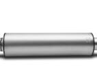 57 inch long, 9 inch diameter muffler with 5 inch in/out diameters