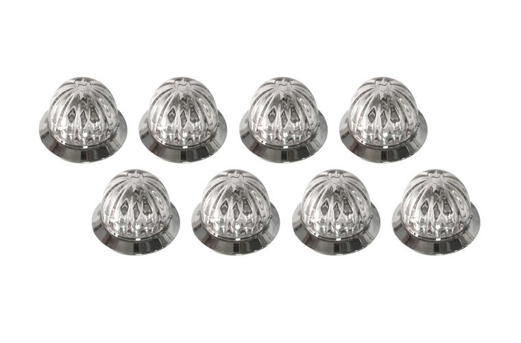 Mini Watermelon Hero LED Light - Amber Light / Clear Lens, 8 Pack