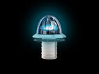 Mini Watermelon Hero LED Light - Blue Light / Clear Lens, 8 Pack