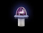 Mini Watermelon Hero LED Light - Purple Light / Clear Lens, 8 Pack