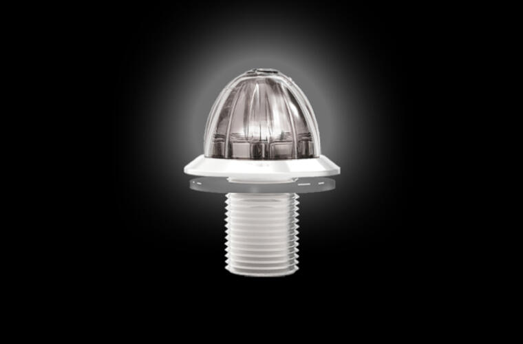 Mini Watermelon Hero LED Light - White Light / Clear Lens, 8 Pack