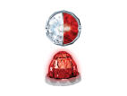 Jewel Style Watermelon Hero LED Marker Light - White and Red Light / Clear Lens