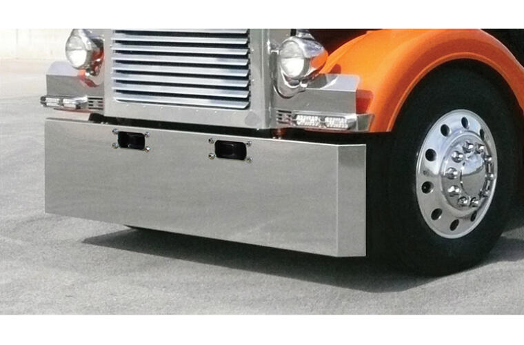 16 inch Standard Mount Bumper with Tow Hole and Mitered Ends