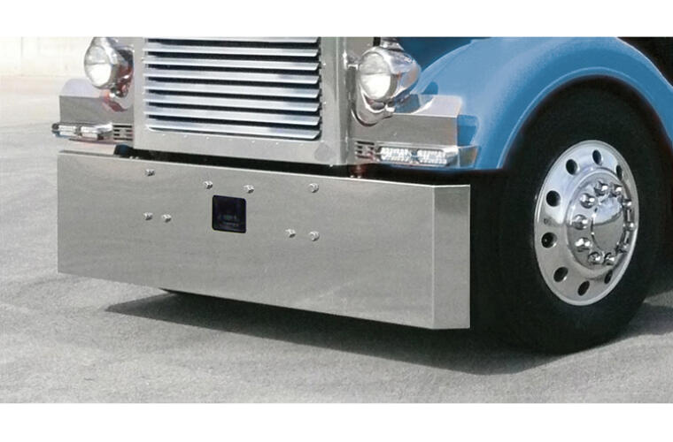 18 inch Standard Mount Bumper with Tow Hole and Mitered Ends