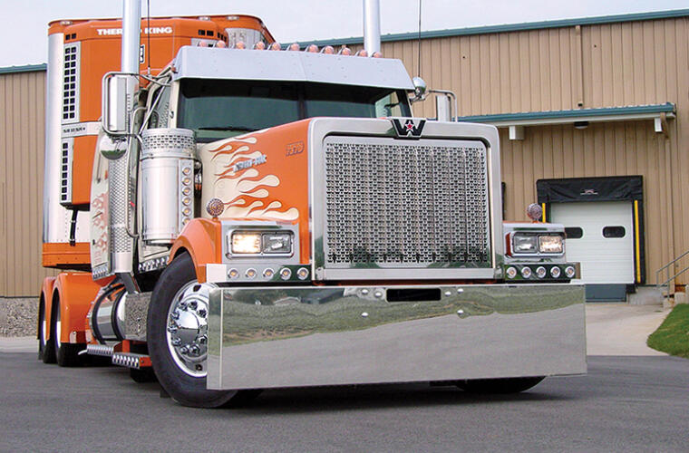 22 inch Classic Style Standard Mount Bumper with Tow Hole and Box Ends