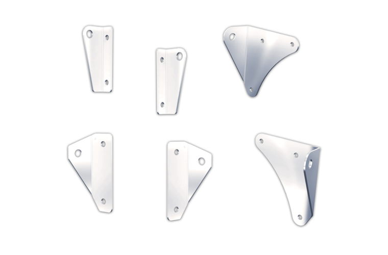 Stainless Steel Mirror Bracket Kit for Kenworth and Universal Applications