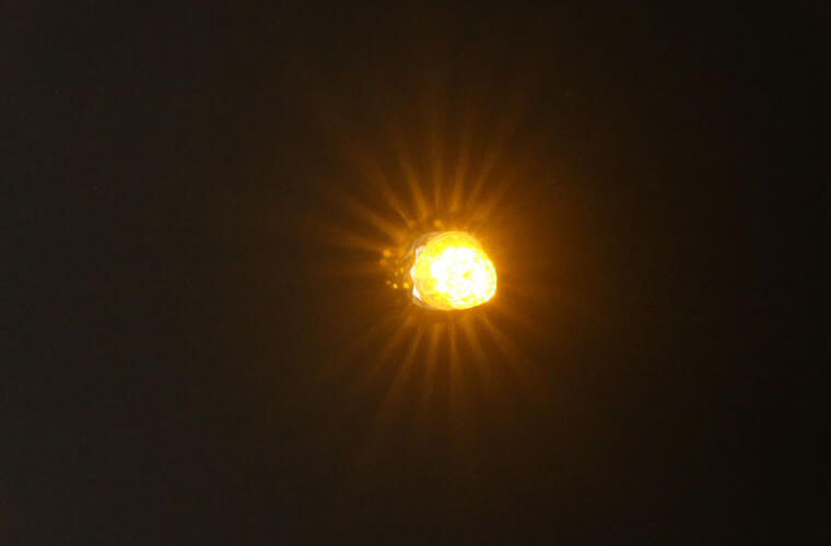 Mid-Size Jewel Watermelon Light with Clear Lens and Amber LEDs