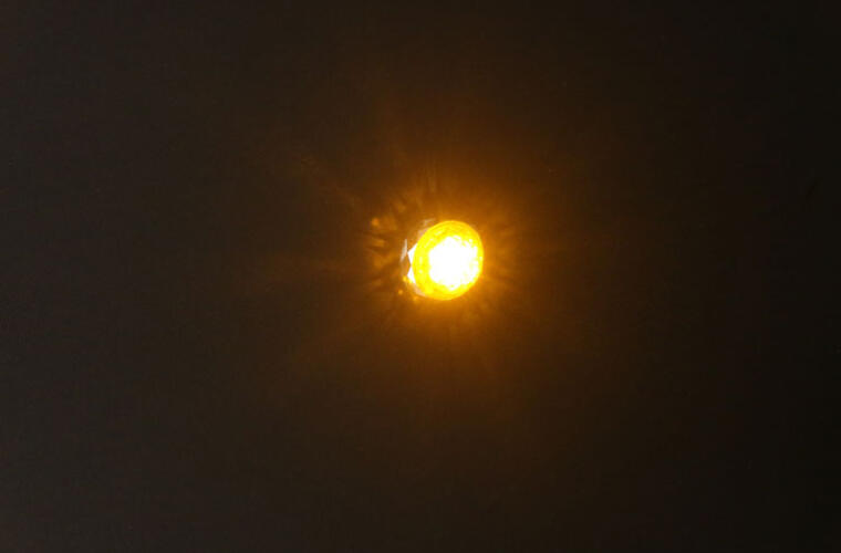 Mid Size Hero Watermelon Lo-Pro Jewel Light with Amber Lens and Amber LEDs